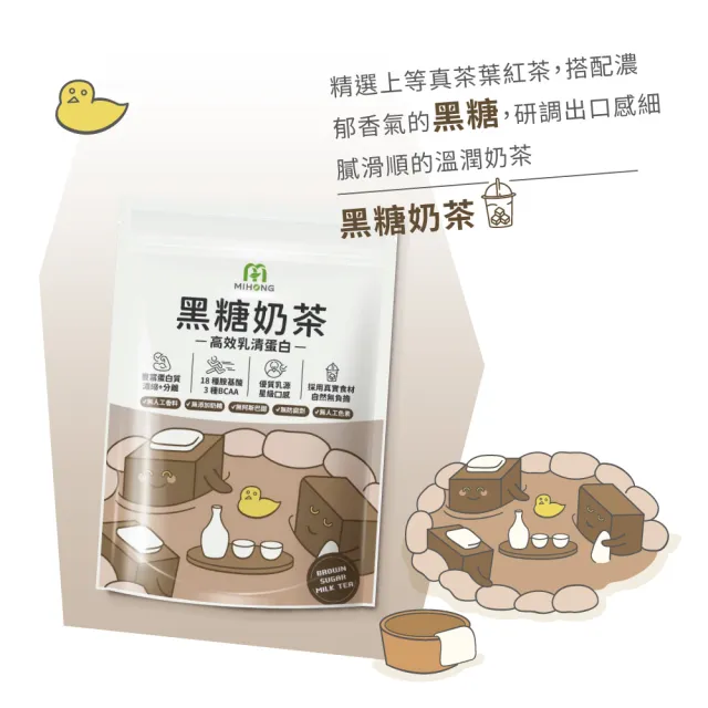 【MIHONG米鴻生醫】分離+濃縮多口味高效乳清蛋白9種任選x3(500克/袋)