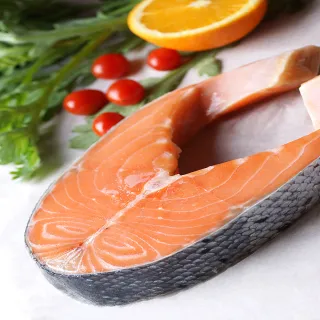 【海之醇】優質大規格鮭魚厚切-6包組(400g±10%/片)