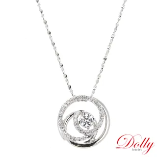 【DOLLY】14K金 0.30克拉完美車工鑽石項鍊(033)