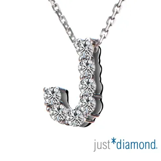 【Just Diamond】Love Words字母系列 18K金鑽石墜子-J