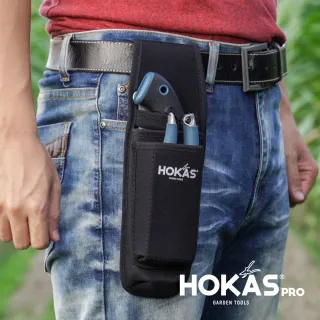 【HOKAS】S413 多功能兩入工具袋 堅固耐磨耐用(剪定鋏套 工具套 收納套 工具袋 腰包 加厚帆布 水電腰包)