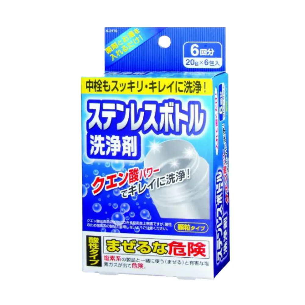【日本 紀陽】不鏽鋼瓶檸檬酸清潔劑(6枚入)
