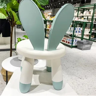 【魔法腳印】超萌兔兔安全兒童椅玩具椅/椅凳(3色可選)
