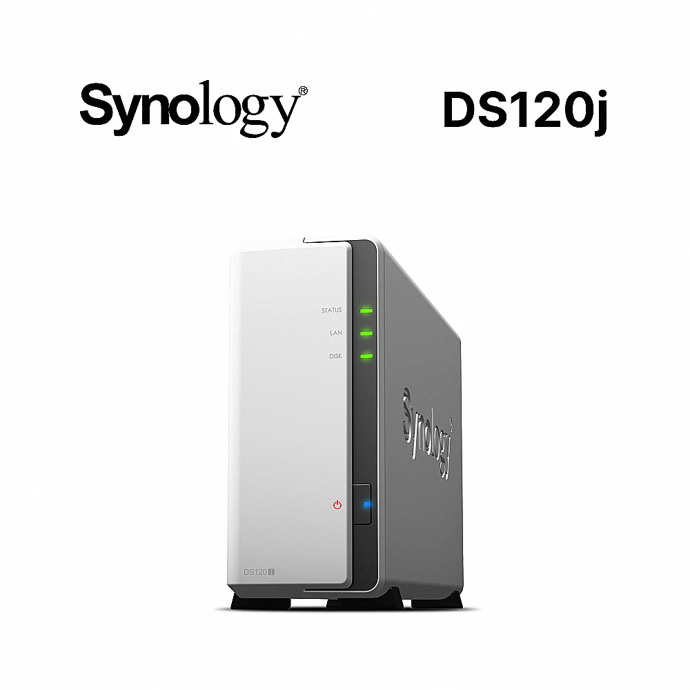 【Synology 群暉科技】DS120j 1Bay NAS 網路儲存伺服器