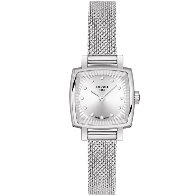 【TISSOT 天梭 官方授權】LOVELY SQUARE 小公主米蘭帶系列銀色(T0581091103600)