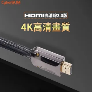 【CyberSLIM】HDMI 轉 HDMI  連接線 4k(1.5M)