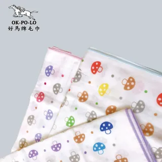【OKPOLO】台灣製造麻紗運動巾6條裝(輕巧攜帶方便)
