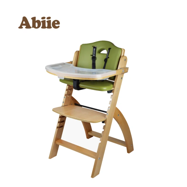 【Abiie】Beyond Junior Y成長型高腳餐椅 原木色 含椅墊(椅墊五色可選)