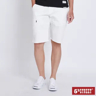 【5th STREET】男時尚休閒短褲-白色