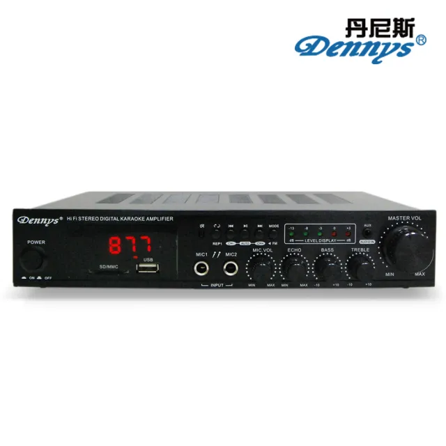【Dennys】USB/FM/SD/MP3藍牙迷你擴大機(AV-273BT)