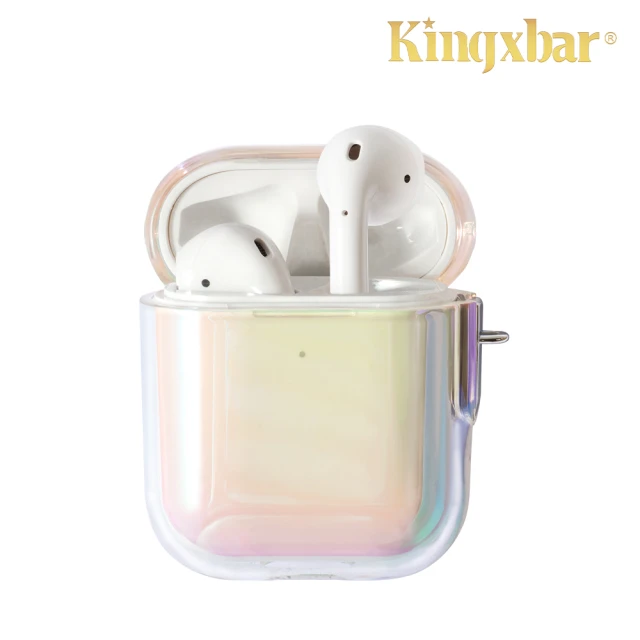 Kingxbar AirPods 保護套 保護殼 無線藍牙耳機充電收納盒保護硬殼套(星雲系列-慧星白)