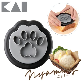 Nyammy 黑貓咪掌印造型吐司壓模(野餐．手作便當．烘培．日本製)