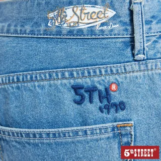 【5th STREET】男牛仔短褲-石洗綠