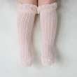 【Happy Prince】韓國製 Double Ray蕾色鏤女嬰童及膝襪(嬰兒襪 兒童襪)