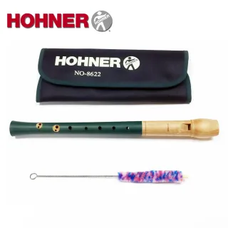 【Hohner 德國品牌】梨木 高音木笛直笛 英式 藍綠色(NO.8622)