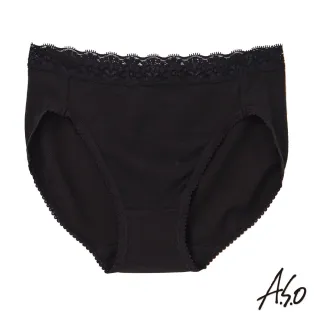 【A.S.O 阿瘦集團】負離子女性內褲蕾絲高衩款(黑色)