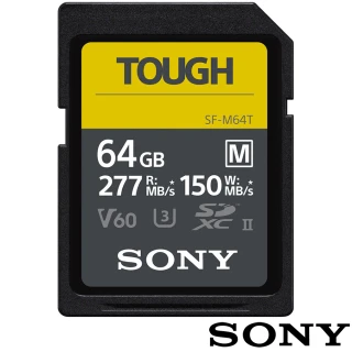 SF-M64T SD SDXC 64G/GB 277MB/S TOUGH UHS-II 高速記憶卡(公司貨 C10 U3 V60 支援4K 錄影)