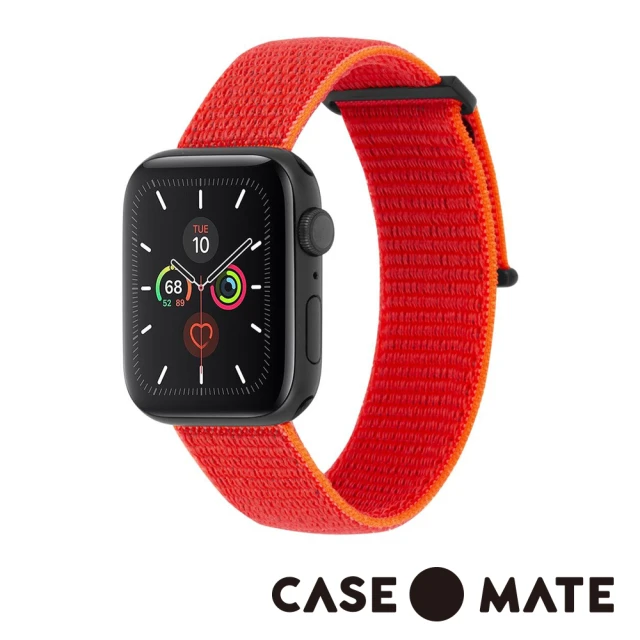 CASE-MATE Apple Watch 38-40mm(尼龍運動型舒適錶帶 - 霓虹橘)