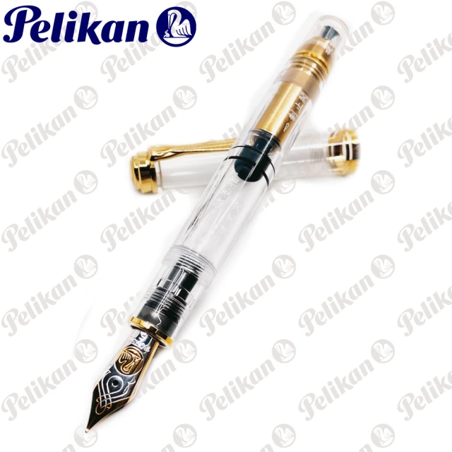 Pelikan 百利金 限量 2020 透明中文示範筆(送原廠4001大瓶裝墨水)