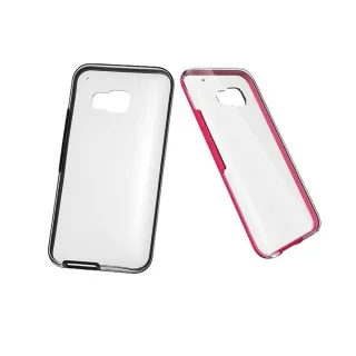 【HTC 宏達電】買一送一-原廠M9 專用 HC C1153 彩邊雙料透明保護套 防震保護硬殼(盒裝)