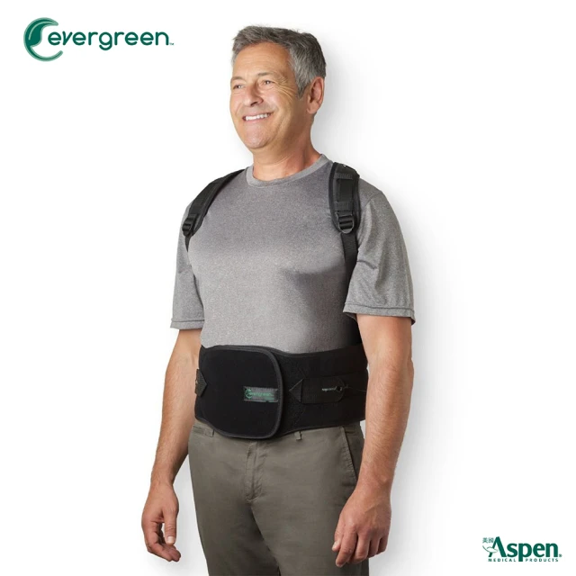 Aspen 耶思本 ASPEN EVERGREEN 456 TLSO背架護腰-黑(耶思本脊椎裝具未滅菌)