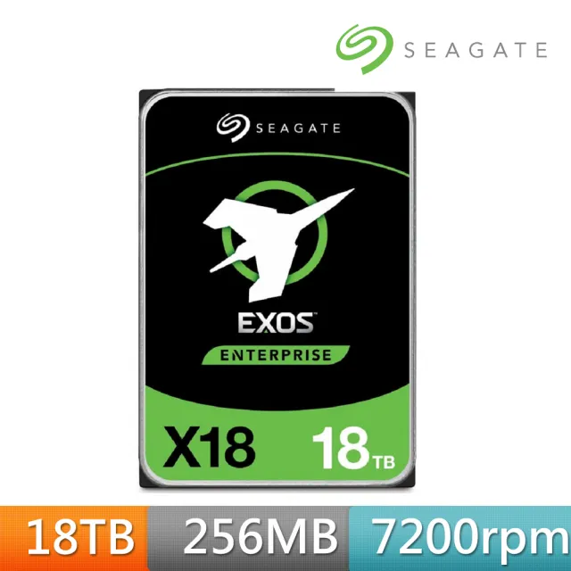 SEAGATE 希捷】EXOS 18TB 3.5吋7200轉企業級內接硬碟(ST18000NM000J