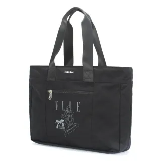 【ELLE active】75周年限定系列-托特包/購物袋-大-黑色