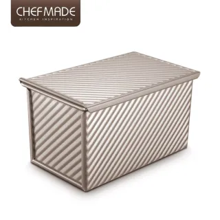 【美國Chefmade】波紋不沾低糖吐司盒-450g含蓋(CM001)