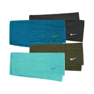 【NIKE 耐吉】Nike Towel 25x120cm 長型 毛巾 慢跑 馬拉松 運動 吸汗 柔軟 盒裝 黑(N1001540010NS)