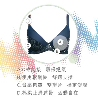 【Swear 思薇爾】時尚律動系列C-F罩軟鋼圈運動女內衣(衛星灰)