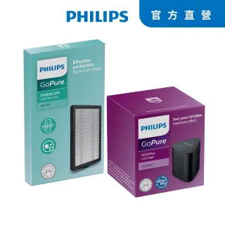【Philips 飛利浦】車用杯型除菌機專用濾芯+濾網 一組
