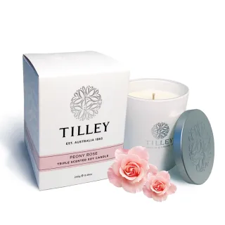 【Tilley 百年特莉】牡丹玫瑰香氛大豆蠟燭(240g)