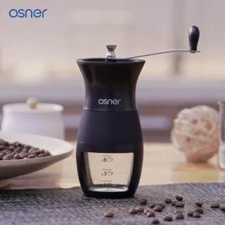【Osner韓國歐紳】YIRGA 半自動義式咖啡機+手搖咖啡磨豆機組合(適用Nespresso膠囊)