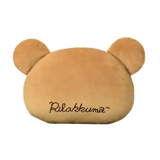 【Rilakkuma 拉拉熊】頭型抱枕 靠枕 玩偶 枕頭(San-X 懶懶熊)