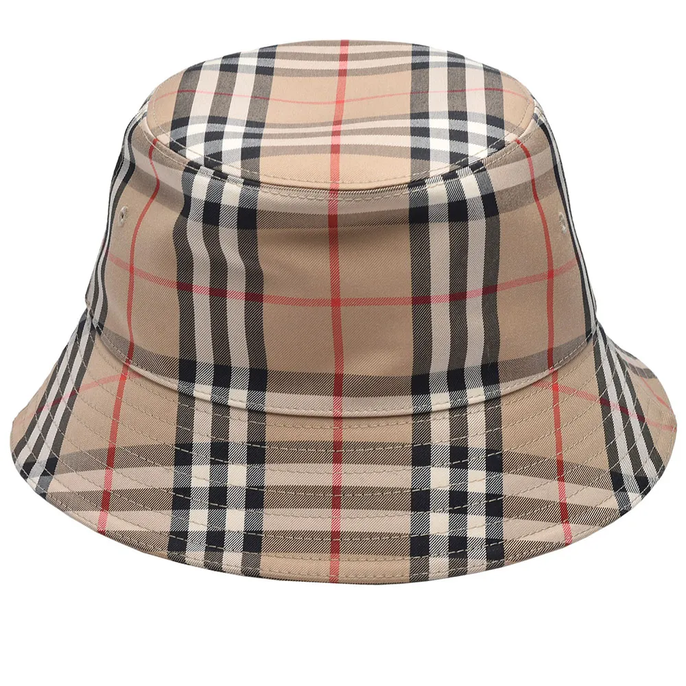 BURBERRY-巴寶莉】Vintage-經典格紋漁夫帽(米色) - momo購物網- 好評