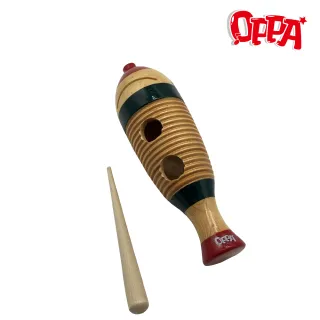 【OPPA 奧福樂器】魚蛙刮葫 木質 附棒 音樂律動 打擊音效輔助(幼兒教育 小樂器)