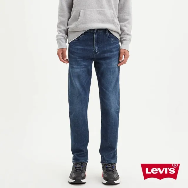 【LEVIS】男款 上寬下窄 502Taper牛仔褲 / 深藍刷白 / 仿舊紙標 / 彈性布料 熱賣單品