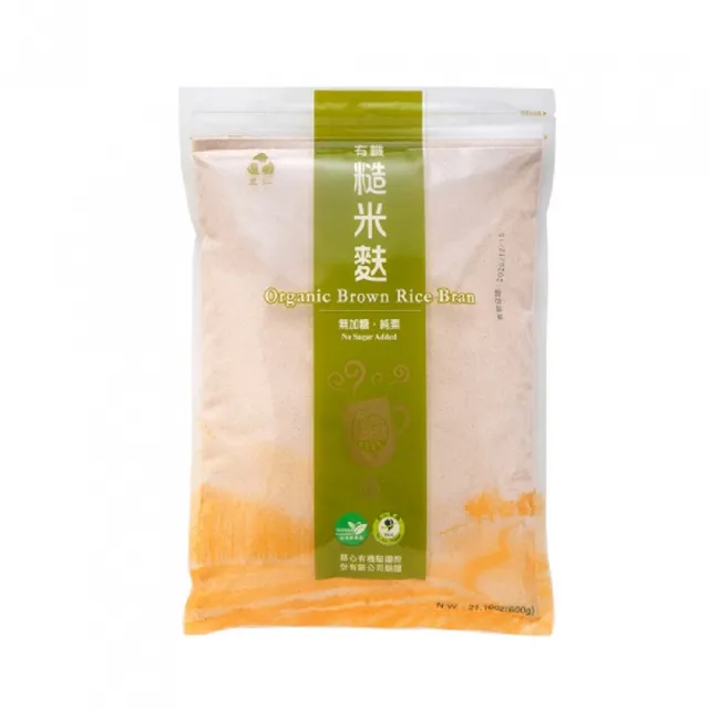 【里仁】有機無加糖糙米麩600g