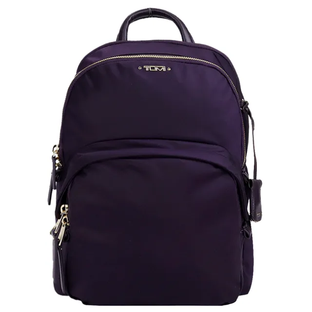 【TUMI】VOYAGEUR DORI系列尼龍12吋筆電後背包(黑莓紫)