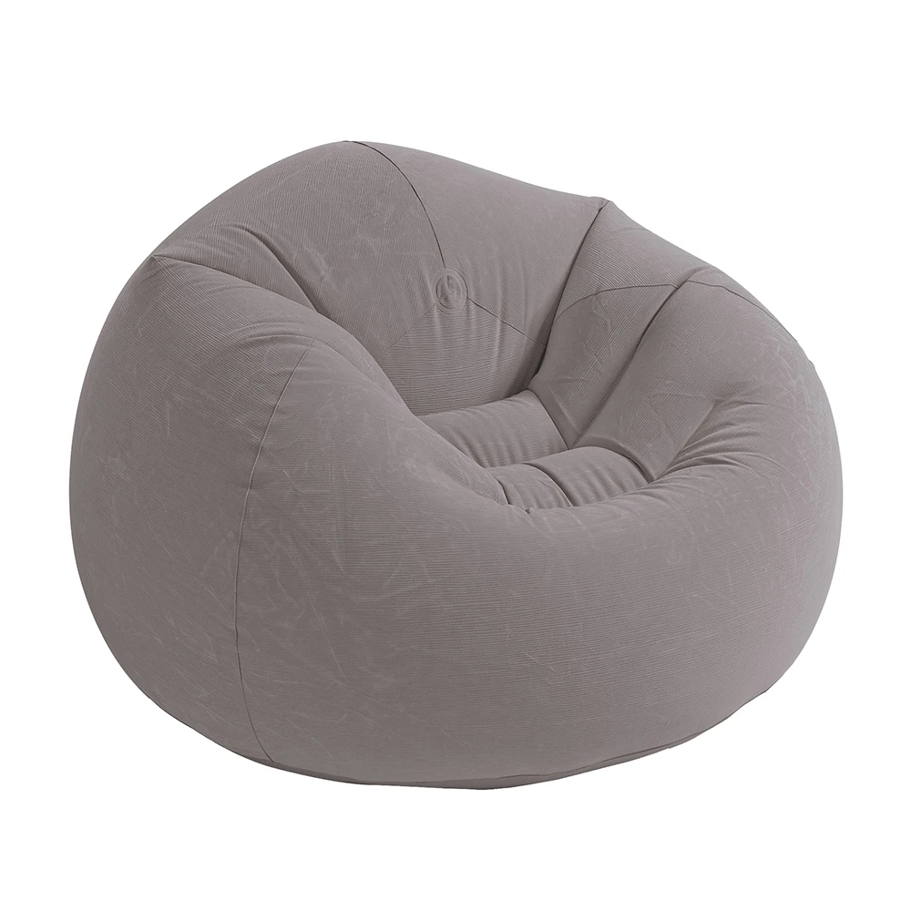 【INTEX】雅緻充氣沙發椅懶骨頭椅-灰色(68579NP)