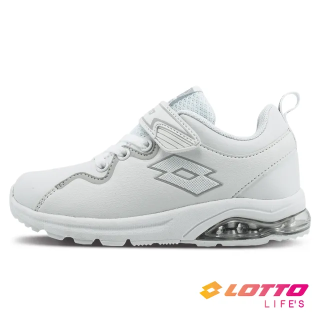 【LOTTO】運動鞋 兒童鞋  童鞋 VIGOR RIDE 氣墊跑鞋(白-LT1AKR3129)