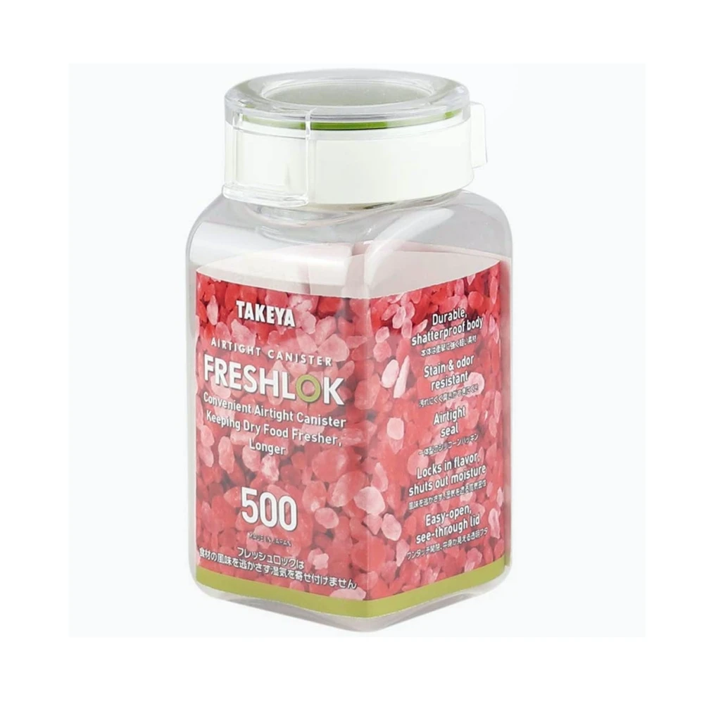 日本製 密封保存罐500ml(透明 糖罐 鹽罐)