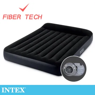 【INTEX】舒適雙人加大FIBER TECH內建電動幫浦充氣床-寬152cm(64149-新款幫浦)