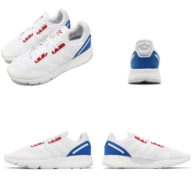 【adidas 愛迪達】休閒鞋 ZX 1K Boost 運動 男鞋 愛迪達 輕量 透氣 舒適 避震 穿搭 白 藍(GW2501)