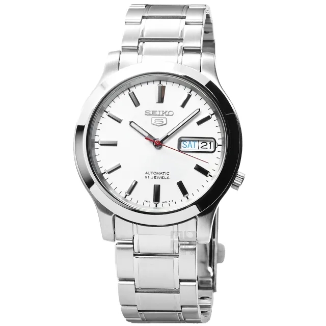 【SEIKO 精工】精工5號機械鋼帶男錶-銀(SNK789K1)