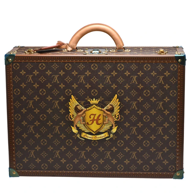 【Louis Vuitton 路易威登】M21327經典BISTEN 55系列Monogram帆布硬面手提行李箱(訂製款_展示品)