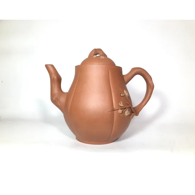 【中國宜興紫砂壺】一廠70年代 清水泥 高梅樁580cc(正品 壺內大容量 紫砂壺 早期泥料佳 泡茶 茶具)