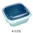 【E.dot】廚房儲物收納雙層瀝水保鮮盒(瀝水籃/密封盒)