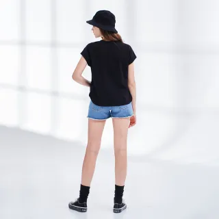 【Lee】花漾Lee Jeans 女短袖T恤-氣質黑