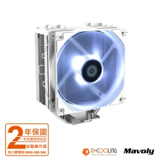 【ID-COOLING】SE-224-XT-WHITE 四導管CPU塔扇 散熱器風扇